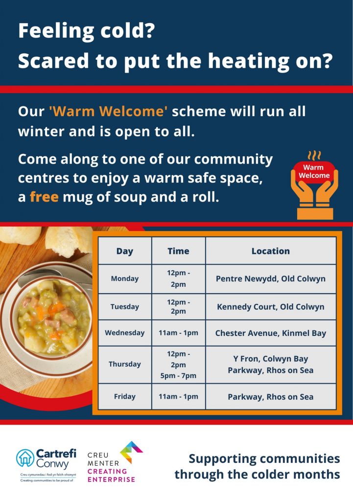 Warm Welcome Timetable