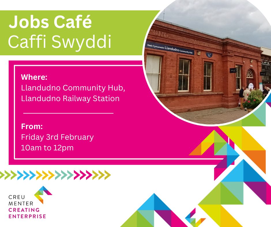 Jobs Café Returns to Llandudno Community Hub Creating Enterprise